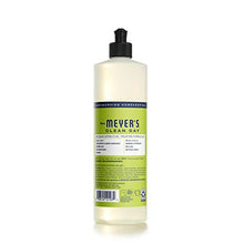 Load image into Gallery viewer, Mrs. Meyer's Clean Day Dishwashing Liquid Dish Soap, Cruelty Free Formula, Lemon Verbena Scent, 16 oz - Pack of 3
