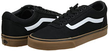 Load image into Gallery viewer, Vans Men's Ward Sneaker, Black Canvas Black Gum 7hi, 9.5
