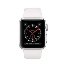 Load image into Gallery viewer, Apple Watch Series 3 (GPS + Cellular, 38mm) - Silver Aluminium Case with White Sport Band

