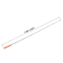 Load image into Gallery viewer, uxcell 4.6ft/1.4m Handheld Flagpoles Stainless Steel Guide Flag Pole Teaching Pointer for Tour Guides and Teachers Orange 2pcs
