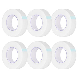 Kirecoo 6 Rolls Lash Tape Adhesive Eyelash Tape, Breathable Eyelash Extension Tape, PE Lash Tape for Eyelash Extensions, Eyelash Extension Supplies - 9 m/10 Yard Each Roll (Transparent)
