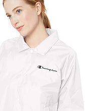 Load image into Gallery viewer, Champion Women&#39;s Heritage Woven Coaches Jacket, White, Small
