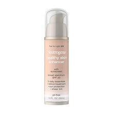 Load image into Gallery viewer, Neutrogena Healthy Skin Enhancer Sheer Face Tint with Retinol &amp; Broad Spectrum SPF 20 Sunscreen for Younger Looking Skin, 3-in-1 Daily Enhancer, Non-Comedogenic, Fair to Light 20, 1 fl. oz (Pack of 2)
