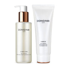 Load image into Gallery viewer, DONGINBI Red Ginseng Moisture &amp; Pure Cleansing Foam and Moisture &amp; Deep Cleansing Oil Gel, Moisturizing Face Cleanser bundle with Natural Ingredients, Removes Makeup, Korean Skin Care
