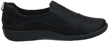 Load image into Gallery viewer, Clarks Women&#39;s CloudSteppers Sillian Paz Slip-On Loafer, Black Synthetic Nubuck, 8 M US
