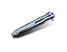Load image into Gallery viewer, Folding Knife Tactical Pocket Knife Survival- Fast Open Folding Knife Pocket - Folding Pocket Knife Assisted Opening - 7CR13Mov Steel 58HRC - for Men Work Outdoor Adventure Hunting Hiking Knife, Black
