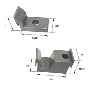 Gordon Glass Gray Jamb Guide and Bumpers for Sliding Shower Doors - Kit