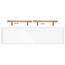 Load image into Gallery viewer, ZXMOTO Clear Bathtub Caddy Tray 33 Inch Acrylic Bathtub Caddy Tray with Stainless Steel Gold Handles

