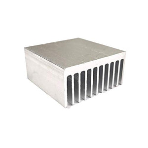 Easycargo 4pcs 40mm Heatsink 40mmx40mmx20mm, Aluminum Heatsink Kit, Cooling Heat Sink for 3D Printer Stepper Motor NEMA 17, TEC1-12706 Peltier Thermoelectric Cooler Module LED 40x40x20mm (Silvertone)