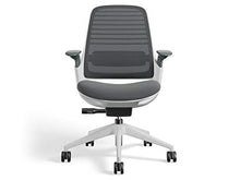Load image into Gallery viewer, Series 1 Task Chair by Steelcase | Seagull Frame, Congent Connect Upholstery, 3D Microknit Back | Fully Adjustable Arms | Carpet Casters (Blue Jay)
