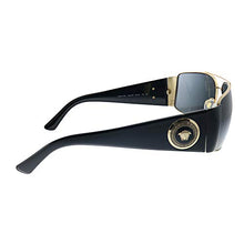 Load image into Gallery viewer, Versace VE 2163 100287 Gold Metal Aviator Sunglasses Grey Lens
