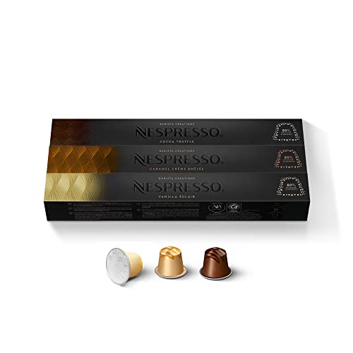 Nespresso Capsules OriginalLine, Barista Flavored Pack, Mild Roast Espresso Coffee, 30 Count Espresso Coffee Pods, Brews 1.35 Ounce