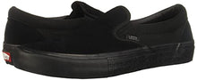 Load image into Gallery viewer, Vans Men's Slip-On Pro Skate Shoe Blackout 8.5
