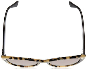 Ray-Ban Women's RB4314N Nina Cat Eye Sunglasses, Beige Havana/Grey Mirror Gold, 54 mm