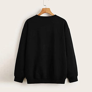 Hemlock Teen Girls Sweatshirts Crewneck Long Sleeve Tops Letter Print Sweatshirt Pullover Juniors Back to Sschool Tops