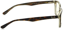 Load image into Gallery viewer, Ray-Ban Unisex-Adult RX5228 Prescription Eyeglass Frames, Top Black, Dark Brown &amp; Yellow/Demo Lens, 55 mm

