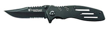 Load image into Gallery viewer, Smith &amp; Wesson Extreme Ops SWA24S 7.1in S.S. Folding Knife with 3.1in Serrated Clip Point Blade and Aluminum Handle for Outdoor, Tactical, Survival and EDC
