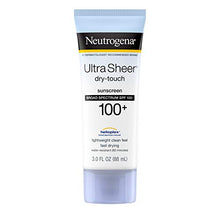 Load image into Gallery viewer, Neutrogena Ultra Sheer Dry-Touch Water Resistant and Non-Greasy Sunscreen Lotion with Broad Spectrum SPF 100+, 3 Fl Oz (Pack of 1)
