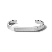 Load image into Gallery viewer, Bulova Mens Classic Large Stainless Steel Cuff Bracelet with Tuning Fork Accent (Model J96B012L), Silver-Tone
