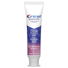 Load image into Gallery viewer, Crest Toothpaste 3D Glamorous White, Mint, (Packaging May Vary) 3.8 Oz, Pack of 4
