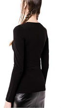 Load image into Gallery viewer, KIKI RIKI Wide Neck Long Sleeve Cotton Shell Style 14653 Ivory M
