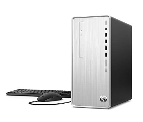 HP Pavilion Desktop Computer, AMD Ryzen 3 5300G Processor, AMD Radeon Graphics, 4 GB RAM, 256 GB SSD, Windows 11 Home (TP01-2032, Natural Silver)