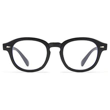 Load image into Gallery viewer, Vintage Round Eyewear Blue Light Blocking Eyewear Black Frame Anti Blue Light Transparent Lens
