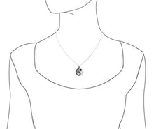 Load image into Gallery viewer, Sterling Silver Yin Yang Pendant Necklace, 18"
