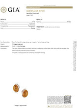 Load image into Gallery viewer, Sterling Silver and Baltic Honey Amber Stud Earrings"Monique"
