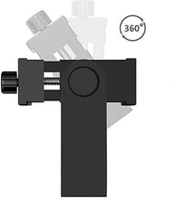 Load image into Gallery viewer, Alphx Universal Smartphone Tripod Cell Phone Holder Mount Adapter Set, Fits iPhone, Samsung, and All Phones, Rotates Vertical and Horizontal with Adjustable Clamp, Includes Mini Tripod
