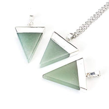 Load image into Gallery viewer, Natural Aventurine Gemstone Pendant Necklace Healing Crystal Reiki Chakra Gem Stones 18 Inch (1pc) Women Girls Men Gifts GGP-A6
