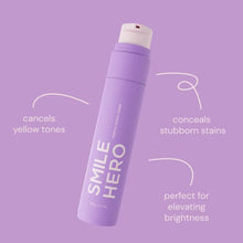 Load image into Gallery viewer, Smile Hero Purple Toner Teeth Whitener, Effortless at Home Teeth Whitener, Tooth Stain Remover, Purple Toothpaste, Safe &amp; Zero Sensitivity Brightening
