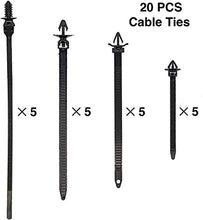 Load image into Gallery viewer, Kurala 680 PCS Car Push Retainer Clips 16 Most Popular Sizes Nylon Bumper Push Fasteners Rivet Clips Replacement Kit
