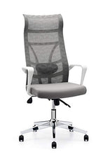 Load image into Gallery viewer, Allguest Office Chair Home Computer Chair White High Back Armrest Ergonomic Adjustable Lumbar Support Mesh Nylon AG-876FH-W
