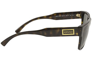 Versace Man Sunglasses, Tortoise Lenses Acetate Frame, 56mm