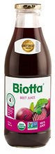 Load image into Gallery viewer, Biotta Organic Beet Juice - 100% Natural Beetroot Superfood - Helps Support Blood Pressure, Brain, Stamina &amp; Energy - Natural Nitric Oxide &amp; Potassium Booster - Gluten Free (32 Fl Oz, Pk of 4)
