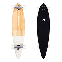 Load image into Gallery viewer, Retrospec Zed Pintail Longboard Skateboard Complete Cruiser | Bamboo &amp; Canadian Maple Wood Cruiser w/Reverse Kingpin Trucks for Commuting, Cruising, Carving &amp; Downhill Riding
