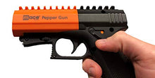 Load image into Gallery viewer, Mace Brand Self Defense Pepper Spray Gun 2.0 – Accurate 20’ Powerful Pepper Spray, Leaves UV Dye on Skin, Integrated LED Light Enhances Aim, Great Self-Defense – Replaceable Cartridge (80406), Black
