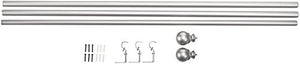 AmazonBasics 1" Curtain Rod with Round Finials - 72" to 144"
