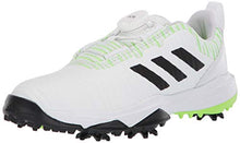 Load image into Gallery viewer, adidas Unisex-Kid's JR CODECHAOS BOA Golf Shoe, FTWR White/core Black/Signal Green, 6.5 Medium US Big Kid
