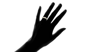 1 Ct 3-Stone Diamond Engagement Ring 10K Yellow Gold - Size 7.5