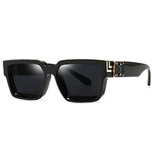 Load image into Gallery viewer, Retro Millionaire Sunglasses Square Metal punk Rock Hip hop Sunglasses men women 1:1

