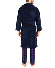 Load image into Gallery viewer, Nautica Men's Long Sleeve Cozy Soft Plush Shawl Collar Robe, Navy, One Size
