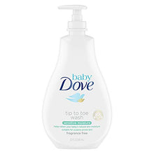 Load image into Gallery viewer, Baby Dove Tip to Toe Baby Wash Sensitive Moisture 20 oz for Sensitive Skin Washes Away Bacteria, Fragrance-Free Baby Wash
