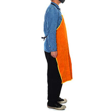 Load image into Gallery viewer, Cowhide Leather Welding Apron Welder Protection Clothe Mechanic Protector Gear
