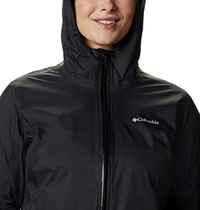 Columbia Women's EvaPOURation Jacket, Waterproof & Breathable,Black,Medium