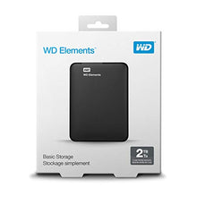 Load image into Gallery viewer, WD 2TB Elements Portable External Hard Drive HDD, USB 3.0, Compatible with PC, Mac, PS4 &amp; Xbox - WDBU6Y0020BBK-WESN
