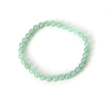 Load image into Gallery viewer, jennysun2010 Handmade Natural Green Aventurine Gemstone Smooth Round Loose Beads 6mm Stretchy Bracelet Healing  7'' Inches Wrist ( 30pcs Beads in The Bracelet )
