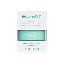 Load image into Gallery viewer, NATUREWELL Day and Night Dynamic Renewal Cream, Hydrates, Restores Radiance, Plumps, Softens, &amp; Reduces the Appearance of Fine Lines with 33 Botanical Super Complex, For Face &amp; Neck, 1.7 Oz
