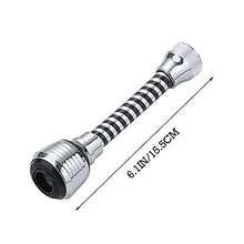 Load image into Gallery viewer, YSBZChu Flexible Kitchen Faucet Sprayer,Nozzle Sink Faucet Water Outlet 1 Pc Home 360 Degree Diameter 3.5cm Small Tap,Head Anti-Splash Leakproof Bathroom Water Saving Sprayer (Sliver)
